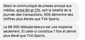 TVA Sports...des FRAUDEURS..