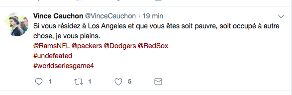 Un commentaire COCHON du COLON Vince Cauchon....