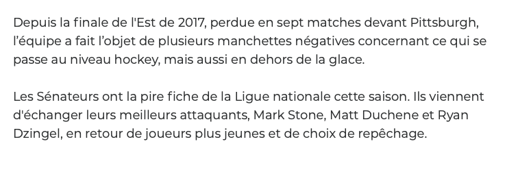 Un DOSSIER tellement IMPORTANT pour les Nordiques de Québec...