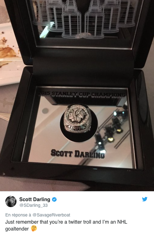 Un fan a traité Scott Darling D'ALCOOLIQUE...