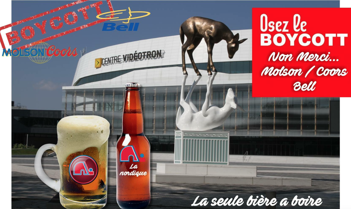 Un mouvement pour BOYCOTTER les produits Molson a vu le jour sur facebook...