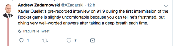 Un peu plus...Et Xavier Ouellet INSULTAIT Marc Bergevin....