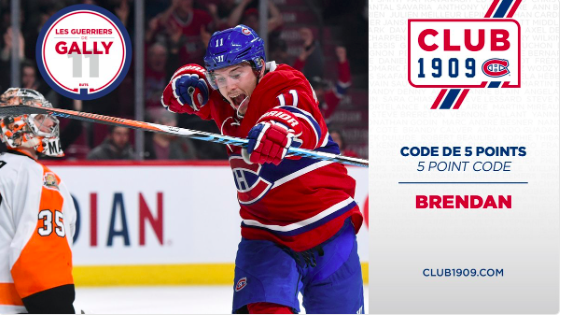 Un signe que Brendan Gallagher sera le CAPITAINE..