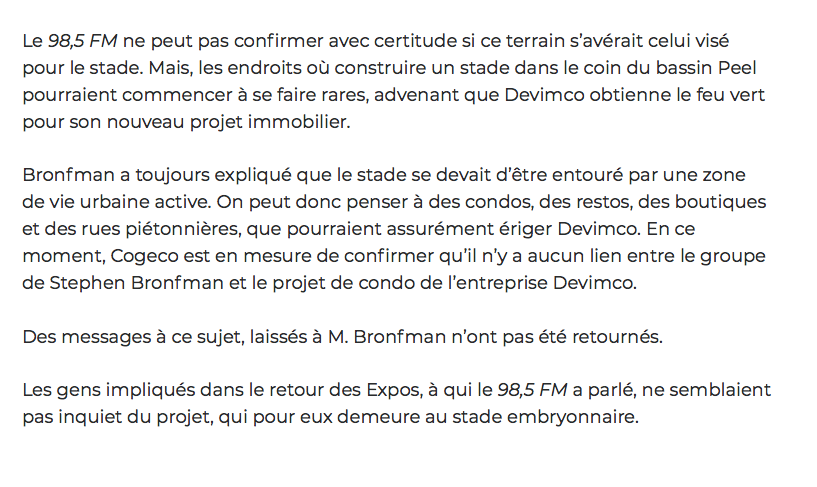 Un signe que les Expos...ça va CHOKER?