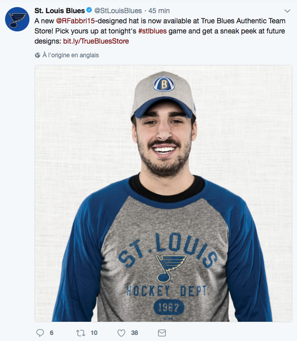 Un signe que Robby Fabbri...