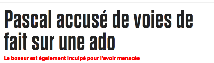 Une ADO? Jean Pascal est vraiment dans la M....