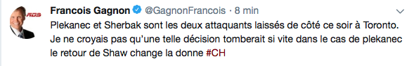 Une autre très mauvaise décision de Bergevin...