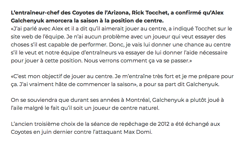 Une belle leçon pour Claude Julien et Marc Bergevin..