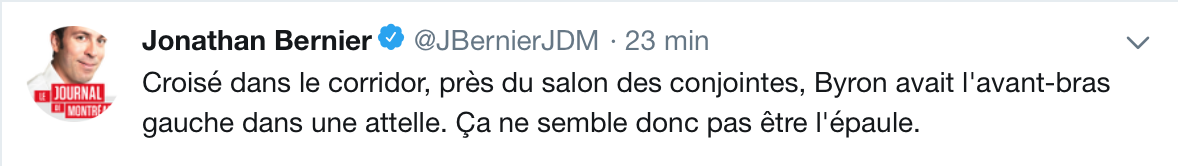 Une bonne nouvelle pour Paul Byron ?