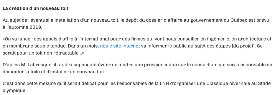 Une CLASSIQUE HIVERNALE au STADE OLYMPIQUE...