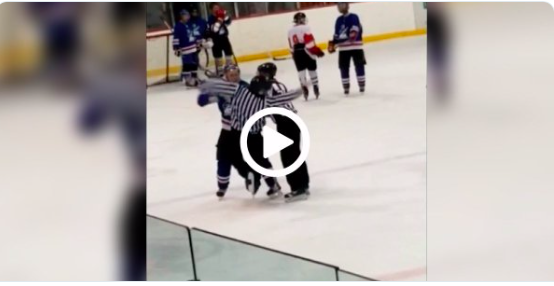 Vidéo: Avoir 45 ans..Et FRAPPER un arbitre en PLEINE TRONCHE..