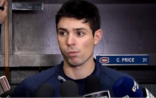 Vidéo: Carey Price avait bel et bien les yeux remplis d'eau....