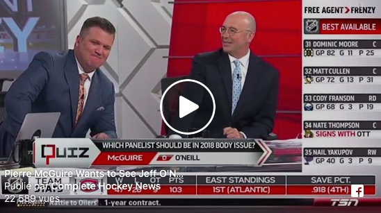 Vidéo: Il a PROMIS que Karl Alzner n'allait pas signer à Montréal...Il semble excité par le PÉNIS...de Jeff O'Neill...