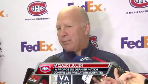 Vidéo: Il faut envoyer un courriel à Claude Julien....