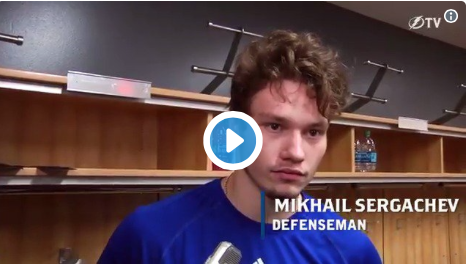 Vidéo: Mikhail Sergachev est tellement MATURE..