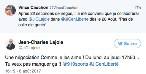 Vince COCHON...avec Jean-Charles le COCHON..