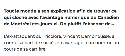 Vincent Damphousse est un GÉNIE!!!