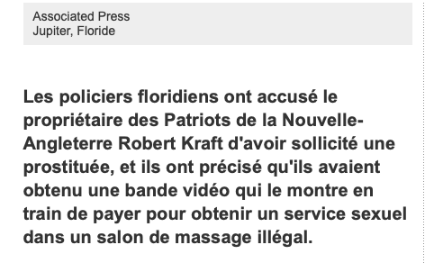 Vous préférez un proprio qui se paie des PROSTITUÉES...et qui gagne des championnats...