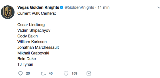 Vous prenez la ligne de centres de Vegas ou du CH...