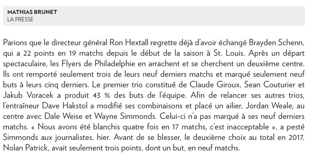 Wayne Simmonds...Pour Alex Galchenyuk...et...