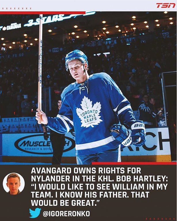 William Nylander avec Bob Hartley ???