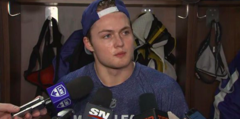 William Nylander avoue ne pas très bien dormir ces temps-ci...