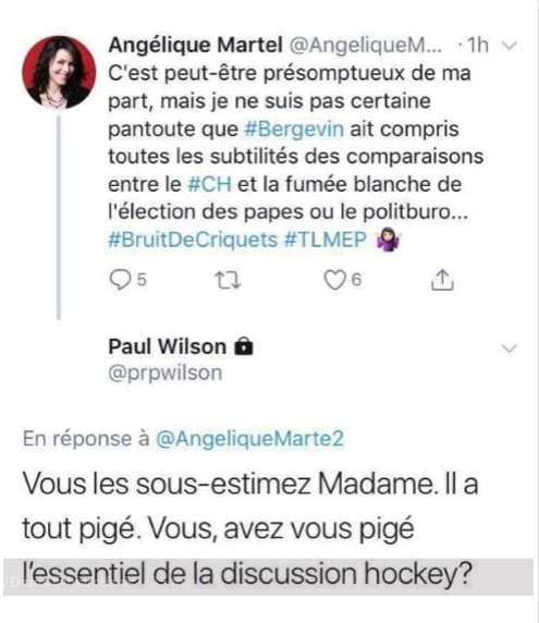 WOW...C'est le gars des communications du Canadien de Montréal ça ???