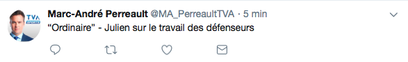 WOW...Claude Julien a le culot de viser sa défensive...