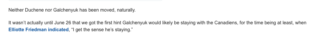 Wow..Marc Bergevin a bel et bien REFUSÉ Adam Henrique pour Alex Galchenyuk....