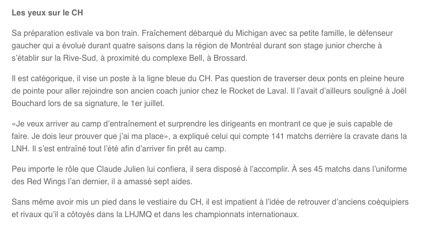 Xavier Ouellet est comme un enfant dans un magasin de BONBONS...mais...