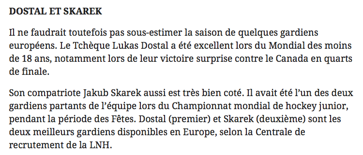 Zach Fucale les a COULÉS sans le vouloir....