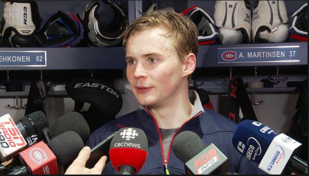 Artturi Lehkonen se prend pour Mark Messier...