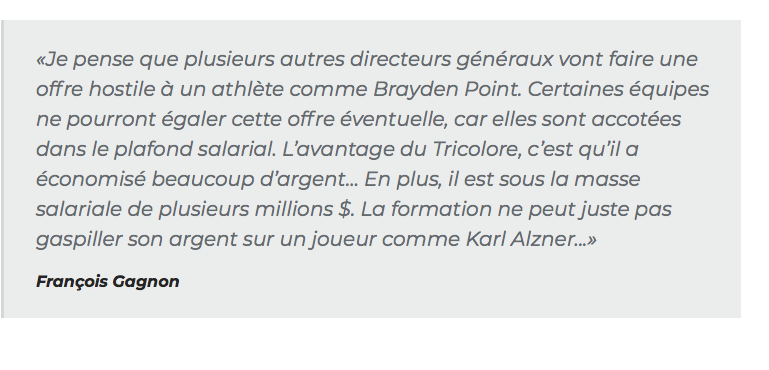 Brayden Point à Montréal?????? AYOYE!!!!!