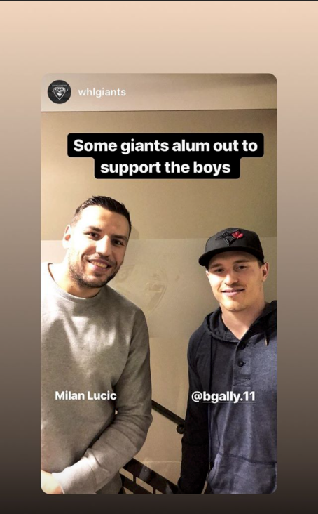 Brendan Gallagher va voir des matchs junior avec Milan Lucic...
