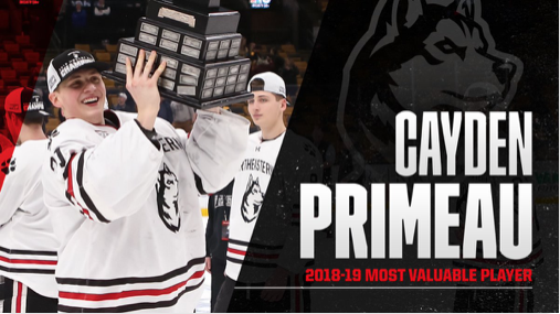 Cayden Primeau ramasse un autre honneur...
