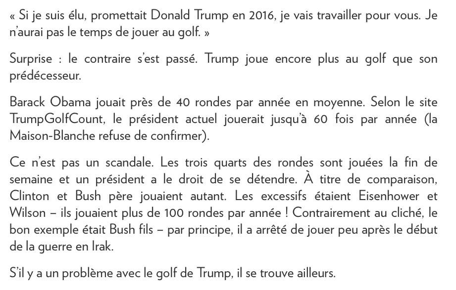 Ce que le GOLF nous dit sur Donald Trump..