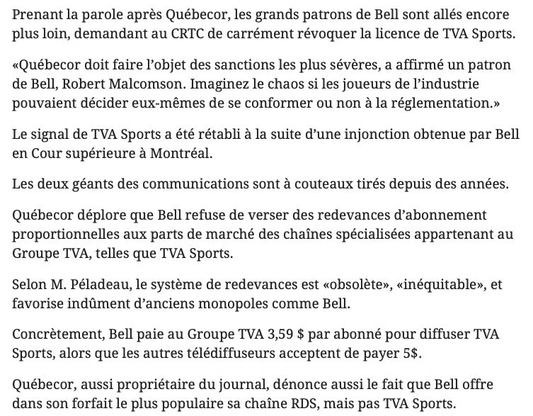 COMME PRÉVU BABY!!!!!!! TVA Sports va FERMER!!!!!!!