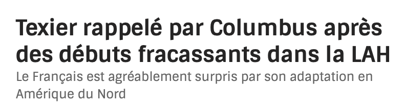 Comment le CH a-t-il pu passer par-dessus Alexandre Texier?????