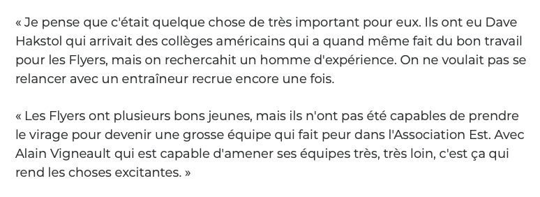 Daniel Brière est au 7e ciel... Pour l'embauche d'Alain Vigneault...