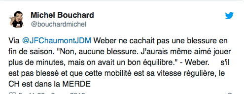 Imaginez... À quel point c'est HUMILIANT pour Shea Weber...