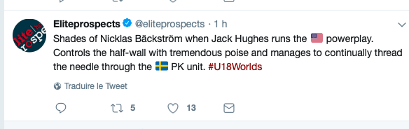 Jack Hughes...Un BACKSTROM 2.0....