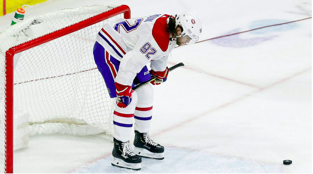 Jonathan Drouin était beaucoup MOINS REPENTANT avec la presse anglophone qu'avec la presse francophone....