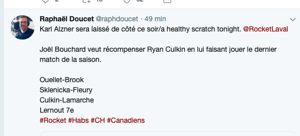 Le CV de Karl Alzner est COMPLET!!!!