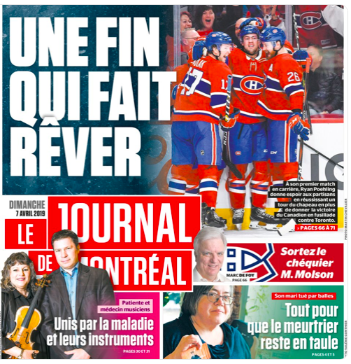Le JOURNAL de Montréal....des LICHEUX DE CUL!!!!