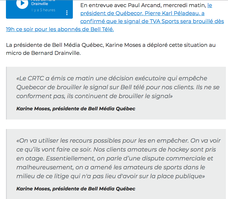 Les FEFANS pris en OTAGE...