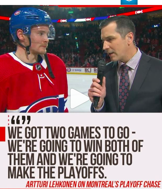 Les propos de Lehkonen circulent à Columbus et en Caroline...