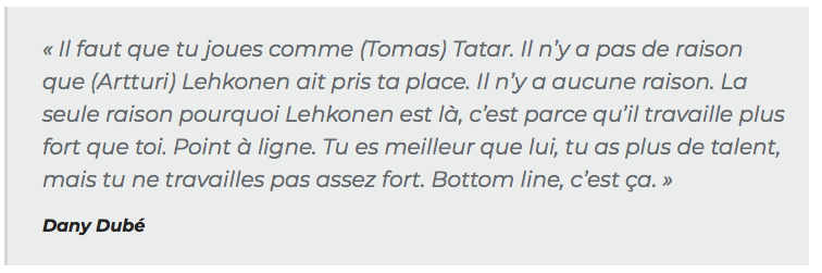 Marc Bergevin va RAMASSER Jonathan Drouin lors de leur rencontre privée...