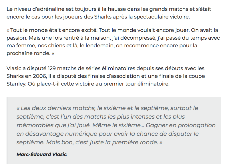 Marc-Édouard Vlasic est tellement COCKY....OMG!!!