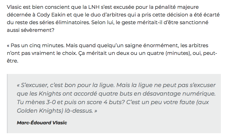 Marc-Édouard Vlasic est tellement COCKY....OMG!!!