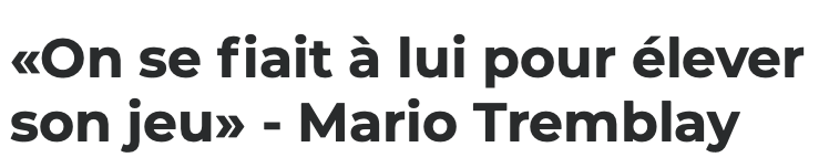 Mario Tremblay DÉTRUIT Jonathan Drouin....